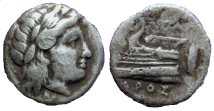 1266 Cius Bithynia Hemidrachm AR