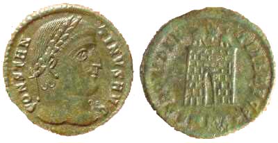 1208 Cyzicus Mysia Constantinus I AE