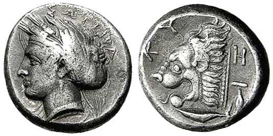 3844 Cyzicus Mysia Tetradrachm AR