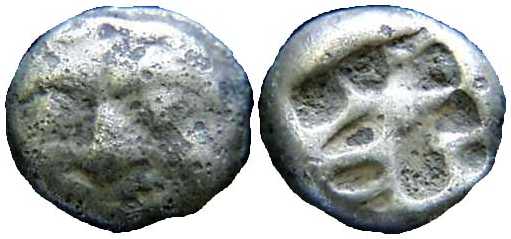 386 Parium Mysia Hemidrachm AR