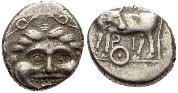 3092 Parium Mysia Hemidrachm AR