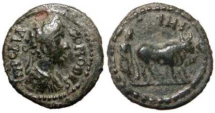 3141 Parium Mysia Commodus AE