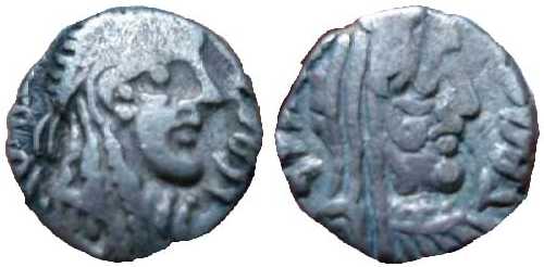 2814 Rabbel II Nabataea Drachm AR