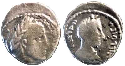 3096 Nabataea Rabbel II Drachm AR