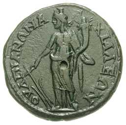 v3213 Anchialus Gordianus III & Tranquillina AE rev