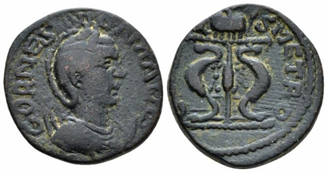 6966 Damascus Coele Syria Gallienus AE
