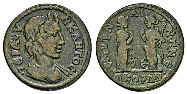 6839 Ionia Smyrna Dominium Romanum AE