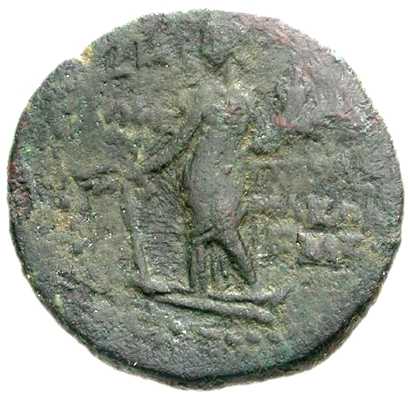 v3905 Ace-Ptoöemais Phoenicia Marcus Antonius AE rev