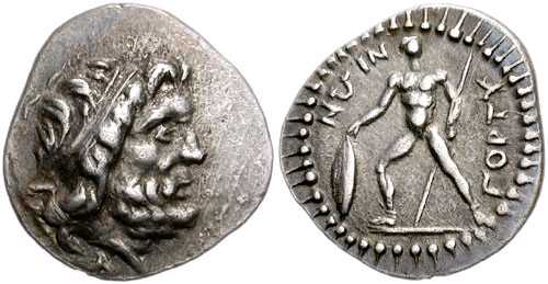 1448 Gortyna Crete Drachm AR