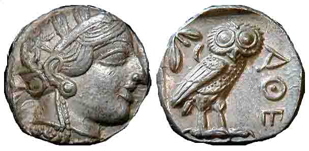 4161 Athena Tetradrachm AR