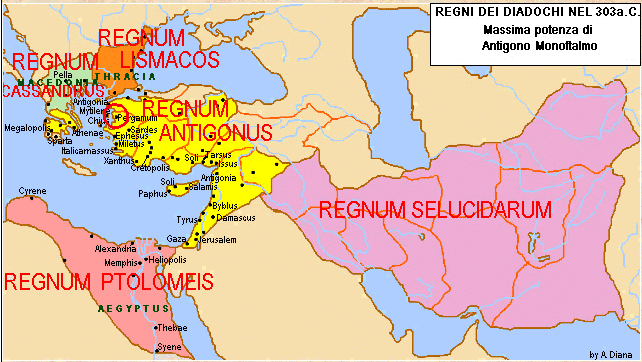 303 BC Hellenistic Kingdoms