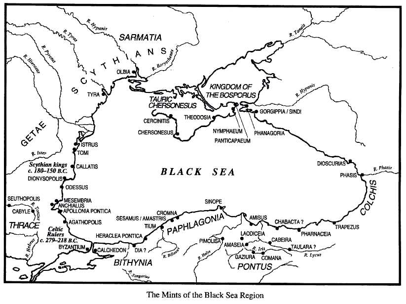 600 BC - 200 AD Black Sea Mint Cities