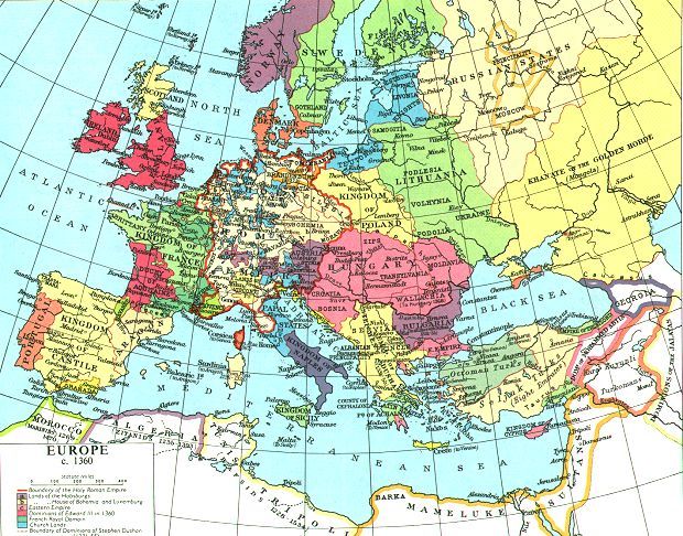 1360 AD Europe
