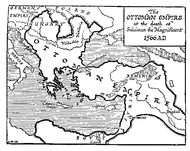 1566 AD The Ottoman Empire at the Death of Suleyman the Magnificent